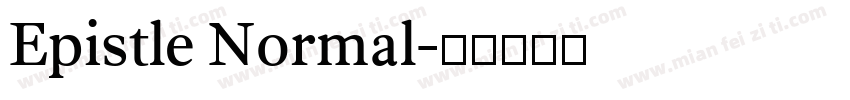 Epistle Normal字体转换